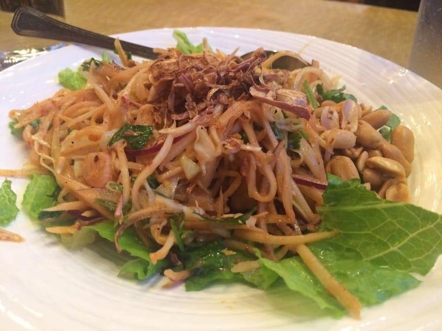 Green Papaya Salad Burmese Style.