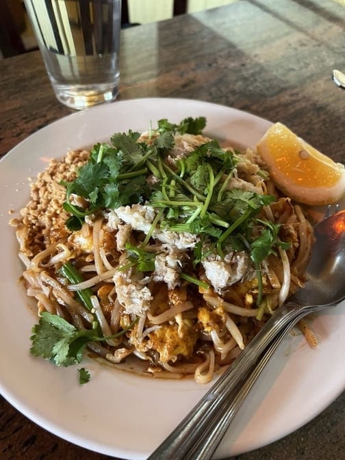 Crab Pad Thai.