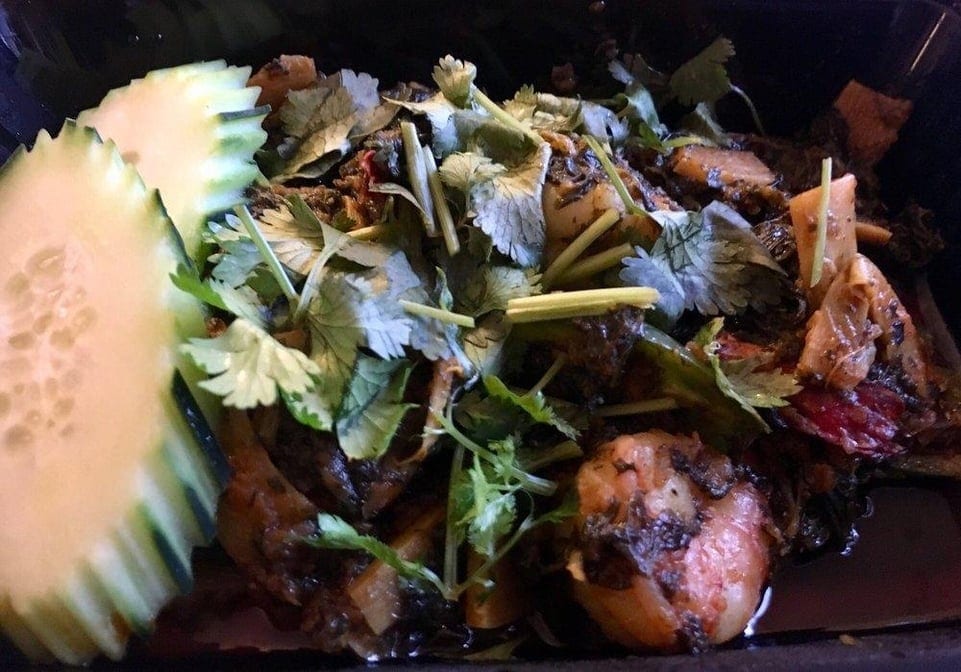 Chin Mong Jaw with Shrimp.