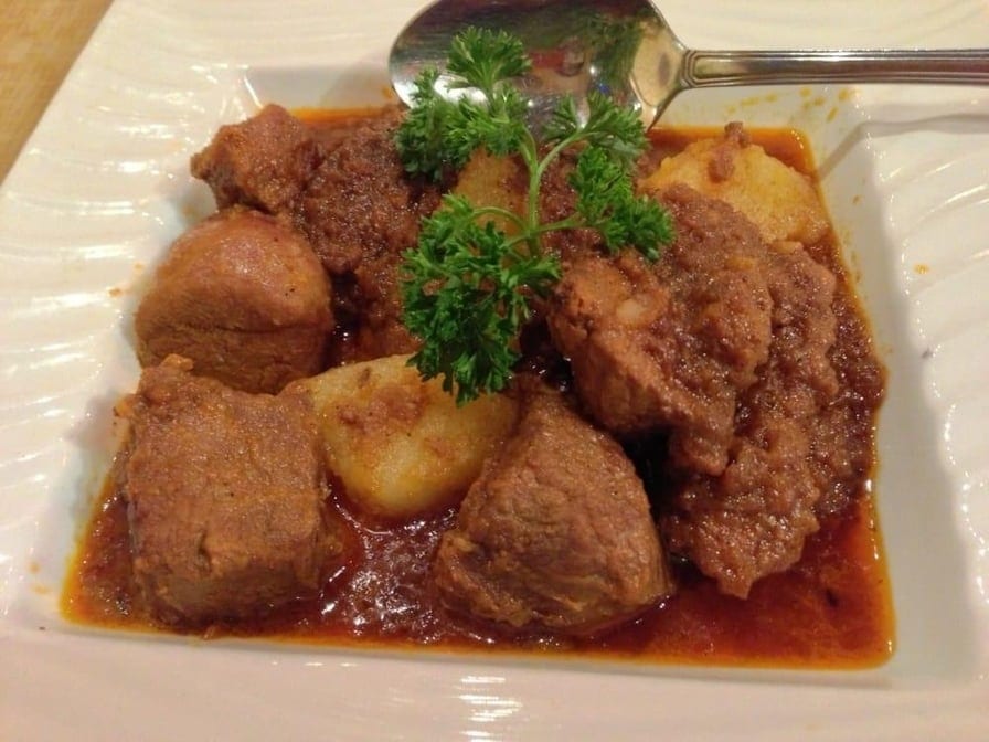 Burmese Style Curry Lamb.